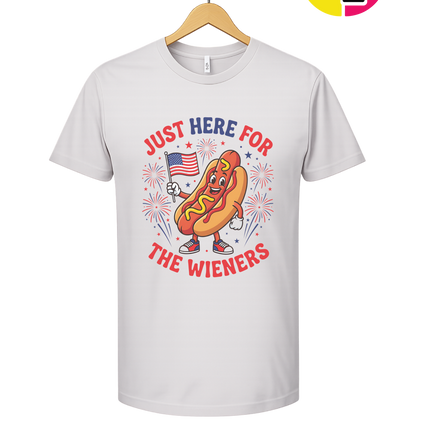 Just Here for the Wieners Tee