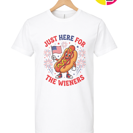 Just Here for the Wieners Tee