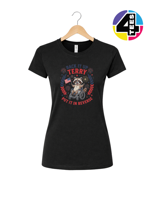 Reverse Terry Freedom Raccoon Women's Tee