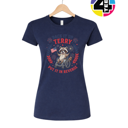 Reverse Terry Freedom Raccoon Women's Tee