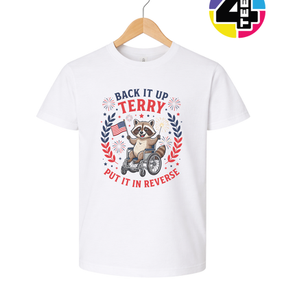 Reverse Terry Freedom Raccoon Youth Tee