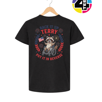 Reverse Terry Freedom Raccoon Youth Tee