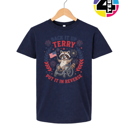 Reverse Terry Freedom Raccoon Youth Tee