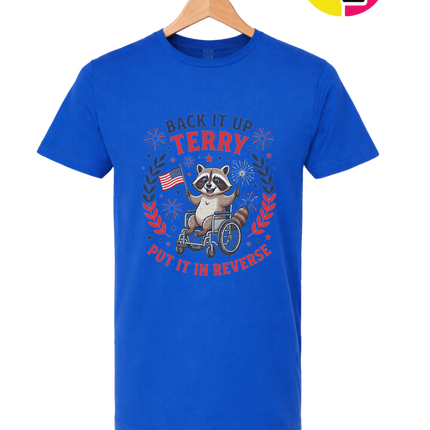Reverse Terry Freedom Raccoon Tee