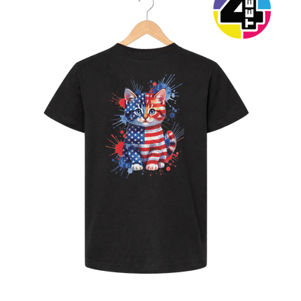 Star-Spangled Kitten Splash Youth Tee