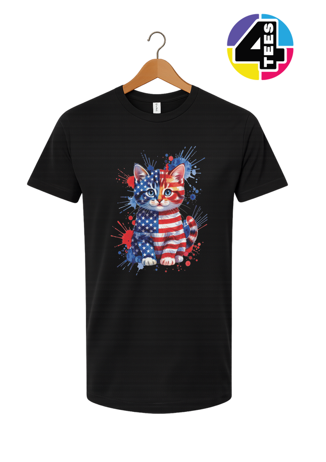 Star-Spangled Kitten Splash Tee
