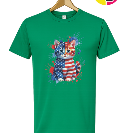 Star-Spangled Kitten Splash Tee