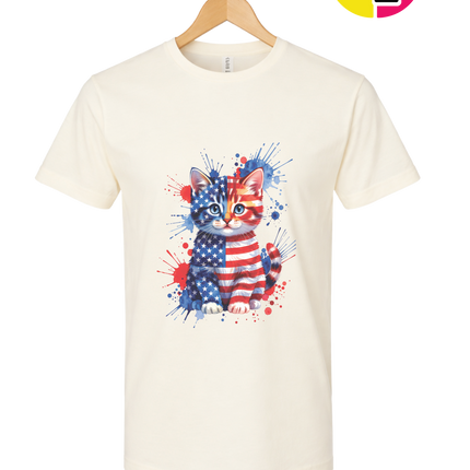 Star-Spangled Kitten Splash Tee