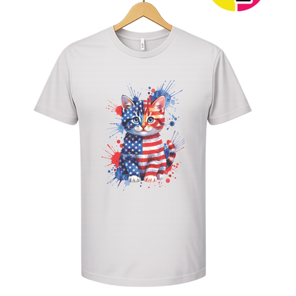 Star-Spangled Kitten Splash Tee