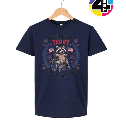 Back It Up Terry Freedom Raccoon Youth Tee