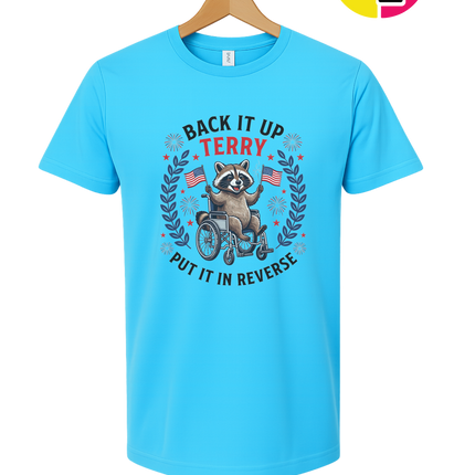 Back It Up Terry Freedom Raccoon Tee
