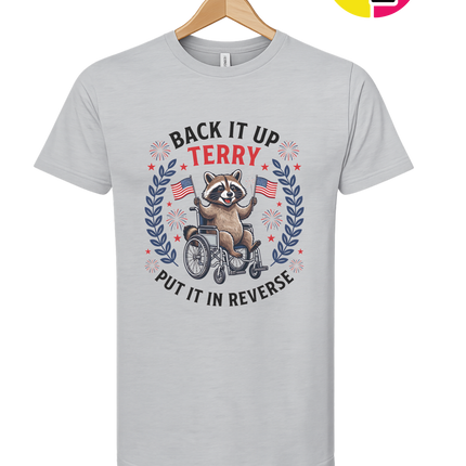 Back It Up Terry Freedom Raccoon Tee