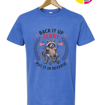 Back It Up Terry Freedom Raccoon Tee
