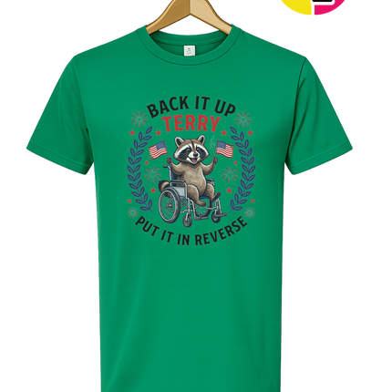 Back It Up Terry Freedom Raccoon Tee