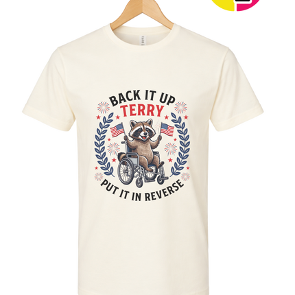 Back It Up Terry Freedom Raccoon Tee