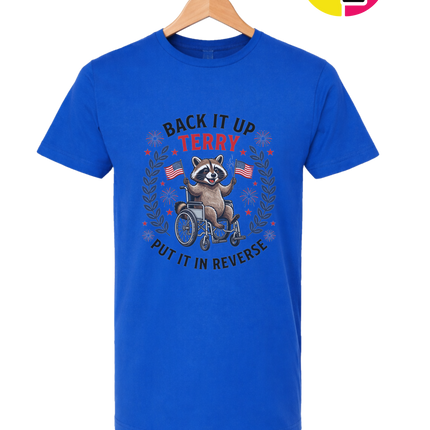 Back It Up Terry Freedom Raccoon Tee