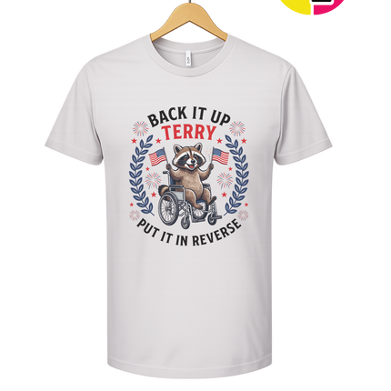 Back It Up Terry Freedom Raccoon Tee
