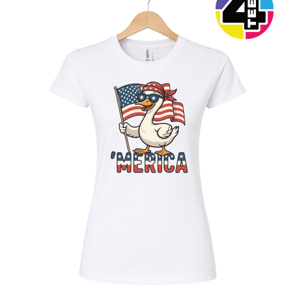 Star-Spangled Goose Parade Women's Tee