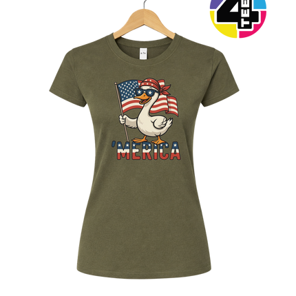 Star-Spangled Goose Parade Women's Tee