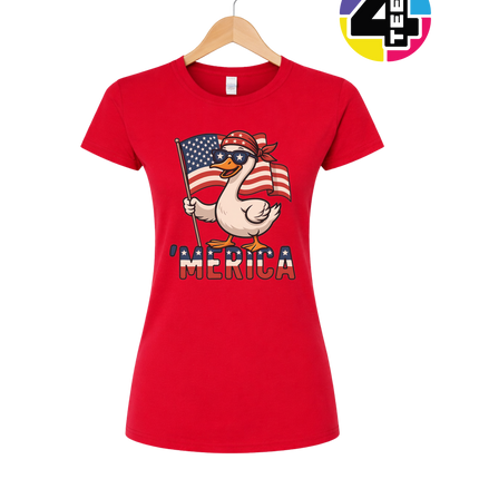 Star-Spangled Goose Parade Women's Tee