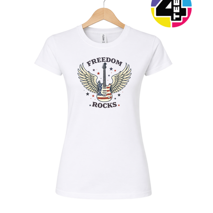 Freedom Winged Guitar Women's Tee