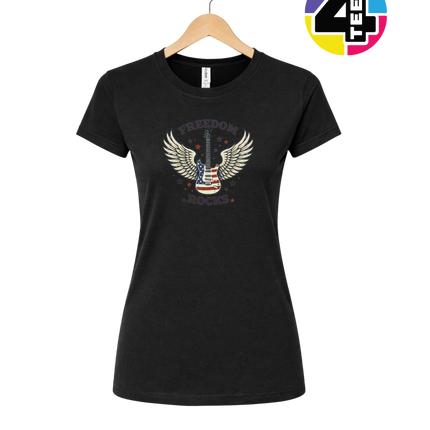 Freedom Winged Guitar Women's Tee