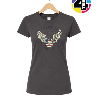 Freedom Winged Guitar Women's Tee