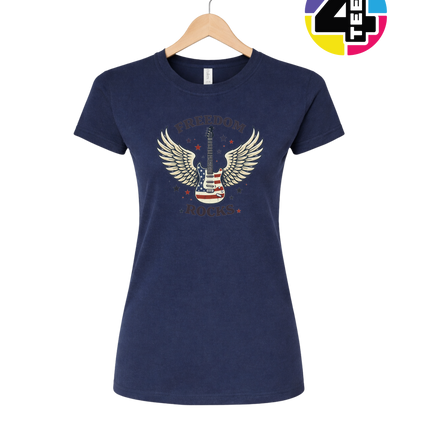 Freedom Winged Guitar Women's Tee