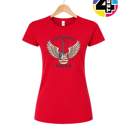 Freedom Winged Guitar Women's Tee