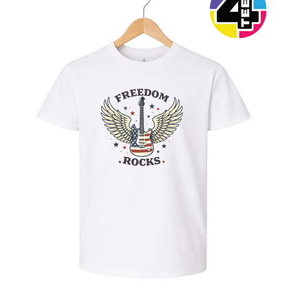 Freedom Winged Guitar Youth Tee