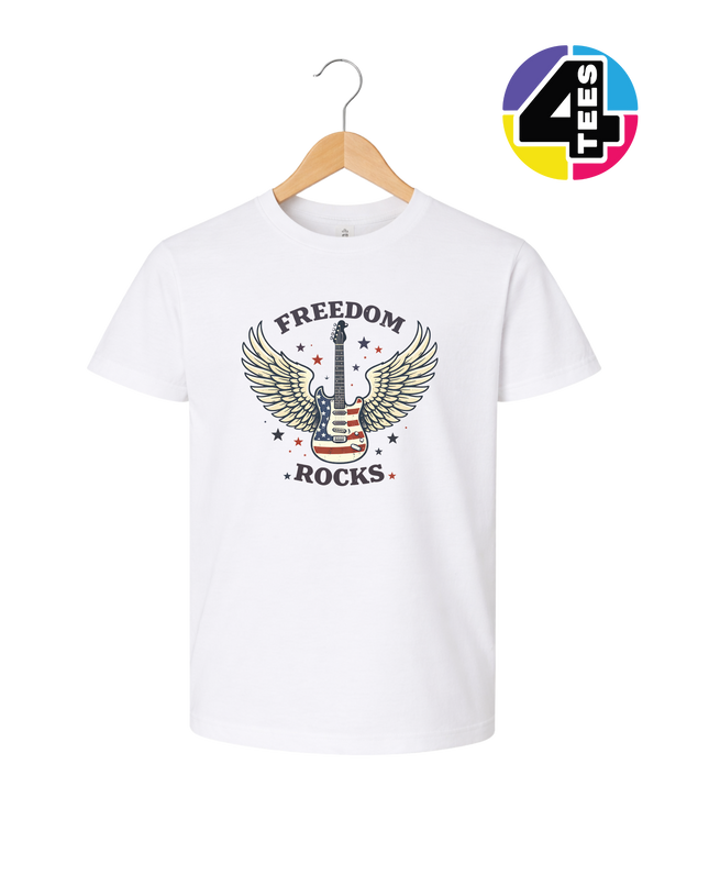 Freedom Winged Guitar Youth Tee