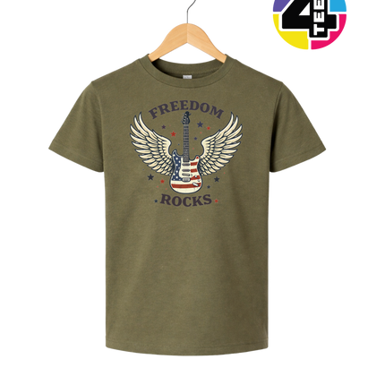 Freedom Winged Guitar Youth Tee