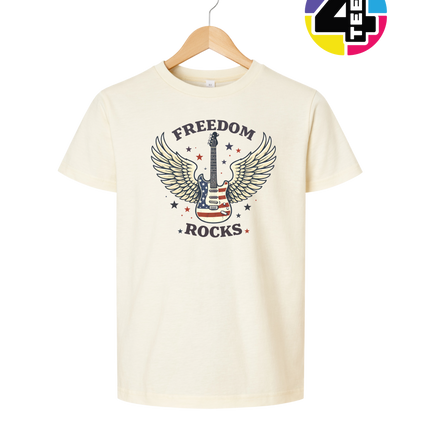 Freedom Winged Guitar Youth Tee