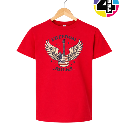 Freedom Winged Guitar Youth Tee
