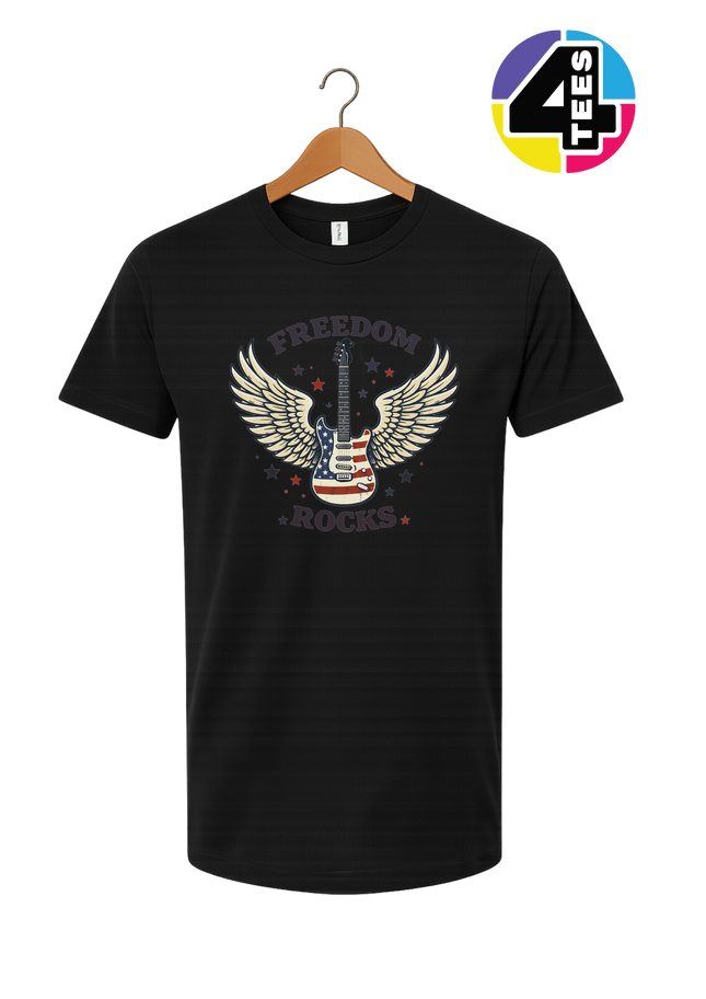 Freedom Winged Guitar Tee