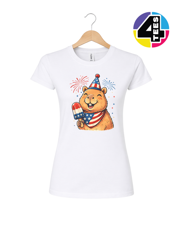 Patriotic Popsicle Beaver Women's Tee