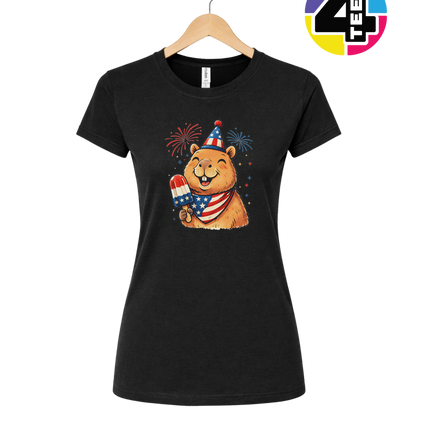Patriotic Popsicle Beaver Women's Tee