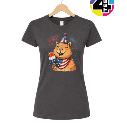 Patriotic Popsicle Beaver Women's Tee