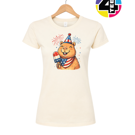 Patriotic Popsicle Beaver Women's Tee