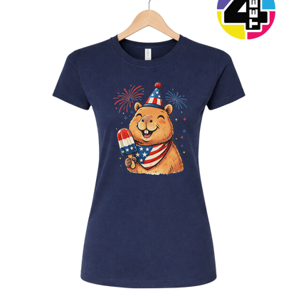 Patriotic Popsicle Beaver Women's Tee