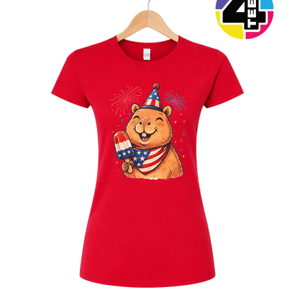 Patriotic Popsicle Beaver Women's Tee