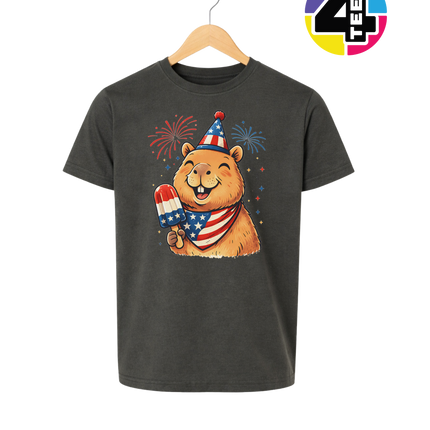 Patriotic Popsicle Beaver Youth Tee
