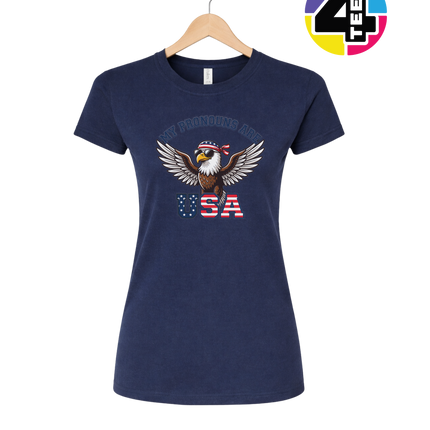 Pronouns Are USA Eagle Women's Tee
