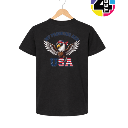 Pronouns Are USA Eagle Youth Tee