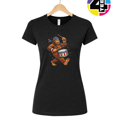 Bigfoot Freedom Drummer Women's Tee