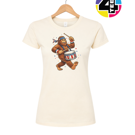 Bigfoot Freedom Drummer Women's Tee