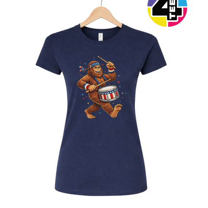 Bigfoot Freedom Drummer Women's Tee