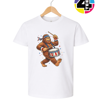 Bigfoot Freedom Drummer Youth Tee