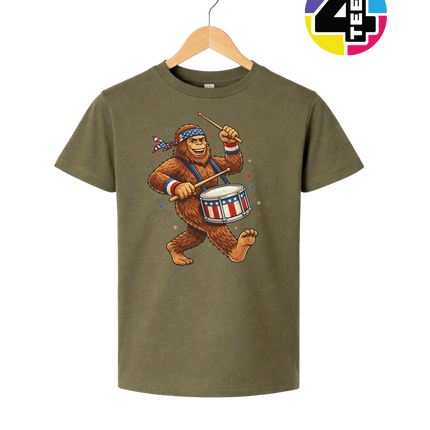 Bigfoot Freedom Drummer Youth Tee