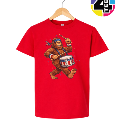Bigfoot Freedom Drummer Youth Tee